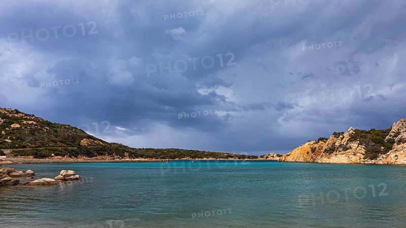 Stormy atmosphere at Cala di Monti della Rena