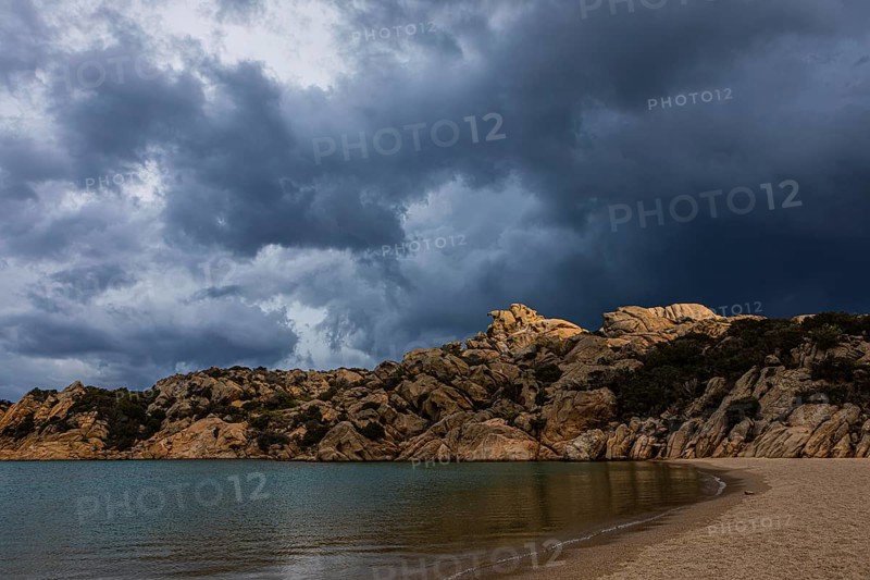 Stormy atmosphere at Cala di Monti della Rena