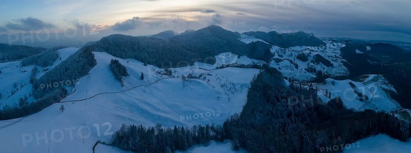 Winter landscape in the Swiss Jura