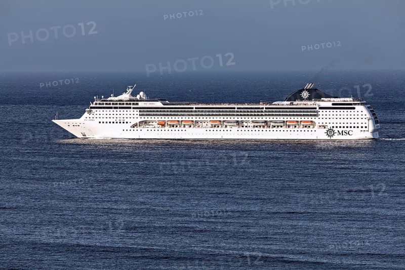 Cruise ship MSC Opera leaves port