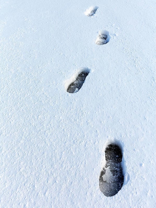 Shoe prints