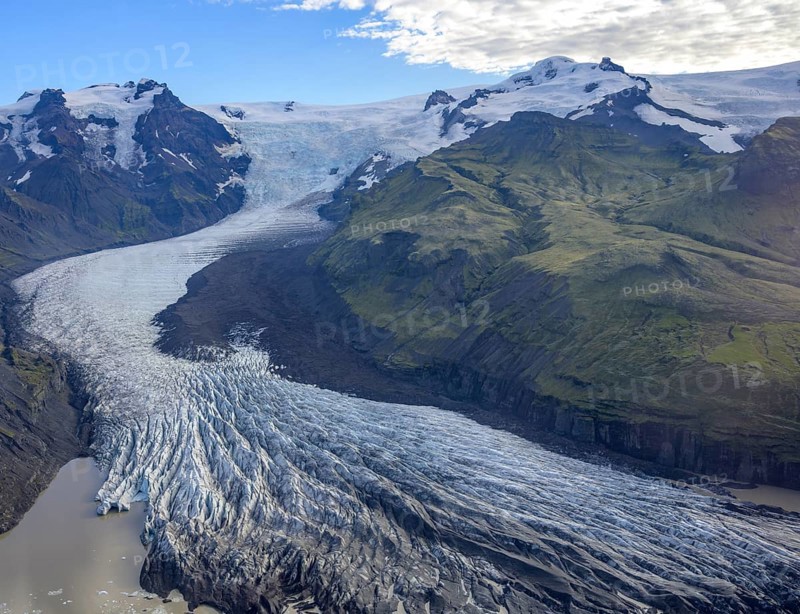 Aerial photos Svinafellsjoekull