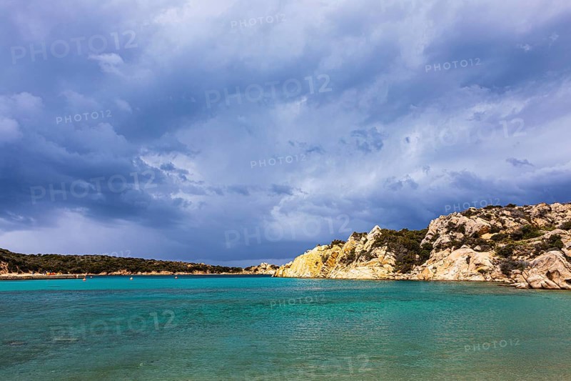 Stormy atmosphere at Cala di Monti della Rena