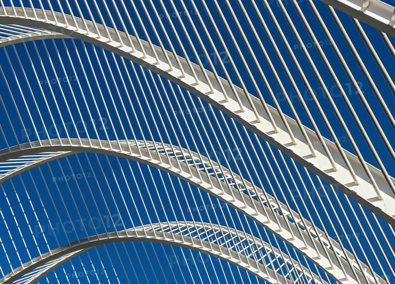 Close-up of roof structure of the Umbracle