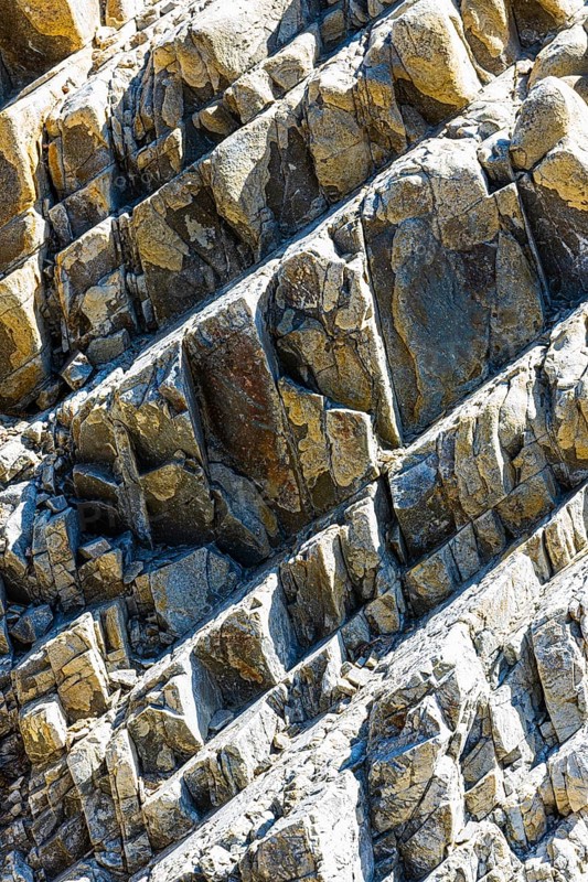 Split granite slabs at Capo Testa near Santa Teresa di Gallura