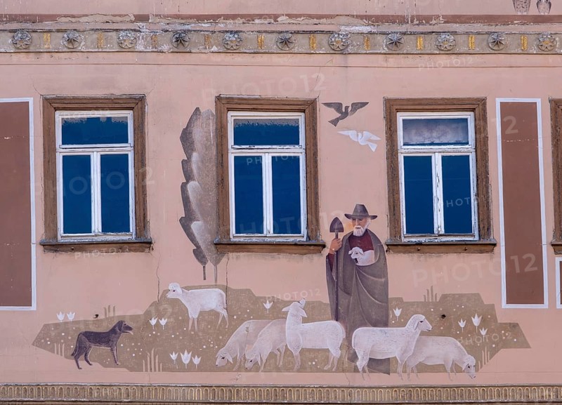Historical mural
