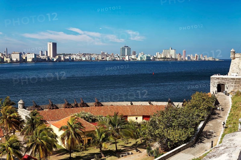 Cannons of the fortress Castillos de los Tres Reyes del Morro secured the harbour entrance during Spanish rule
