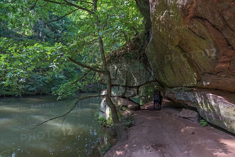 Rocks of the Schwarzachklamm with the Schwarzach