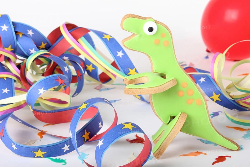 Dinosaur shaped cookies