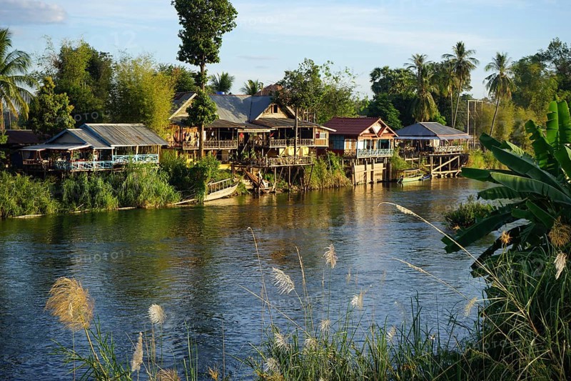Houses on the Mekong