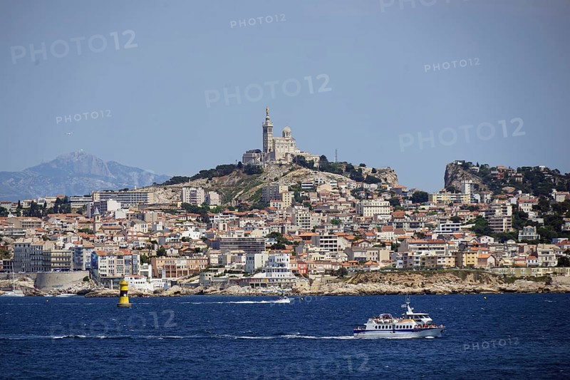 View of Marseille from the boat