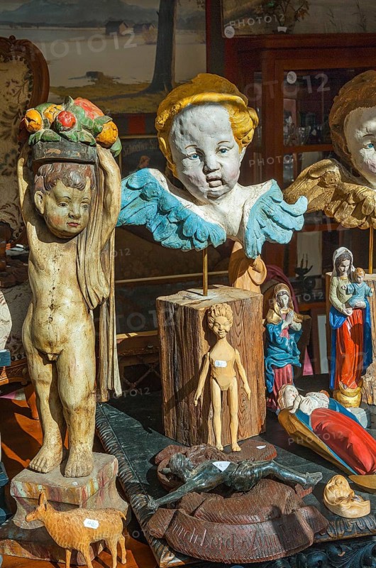 Asam angels and figures of the Virgin Mary