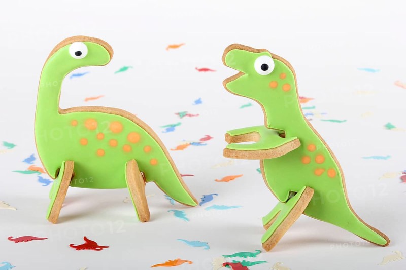 Dinosaur shaped cookies