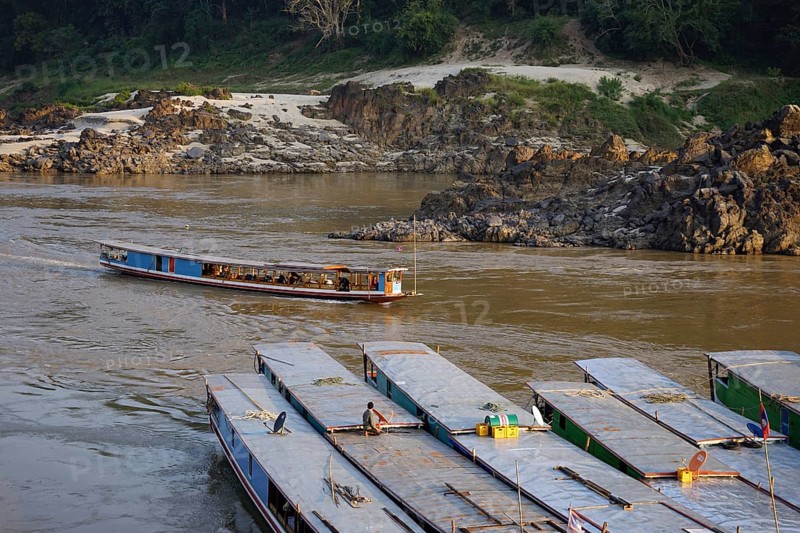 Longboats on the Mekong