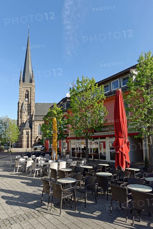 Marketplace with church St.Lambertus
