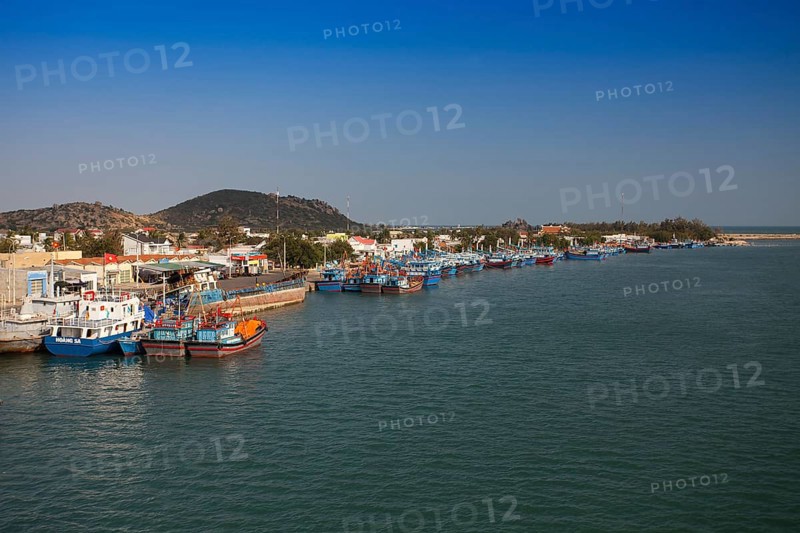 Fishing boats in the harbour of Phan Rang
