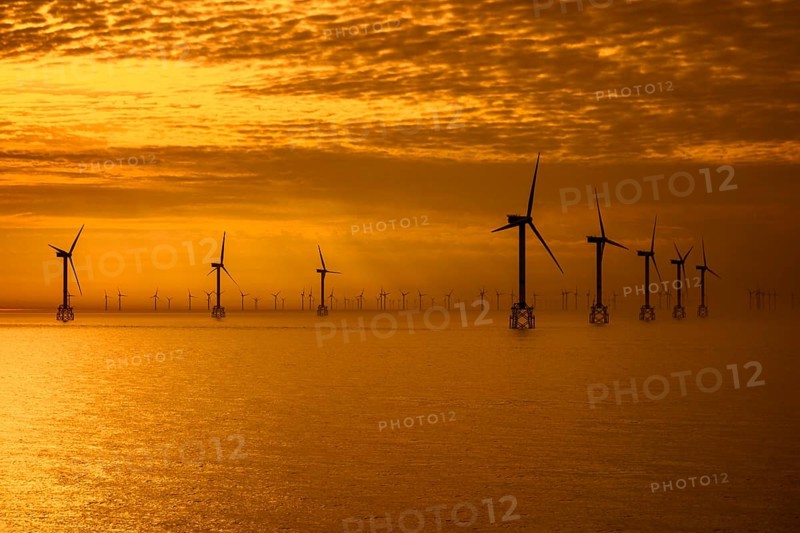 Wind turbines of the Thorntonbank wind farm