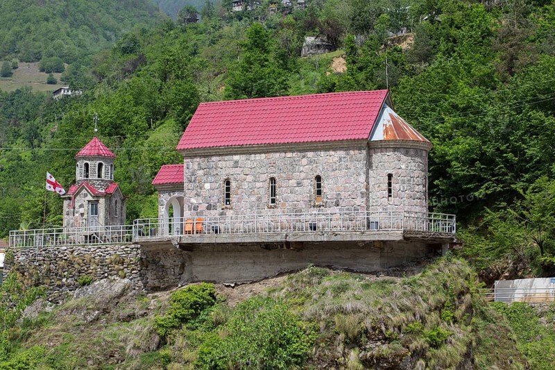 Church in the Ajarian Mountains