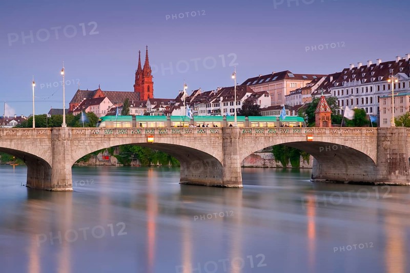 View of the Old Town with the Cathedral of Basel