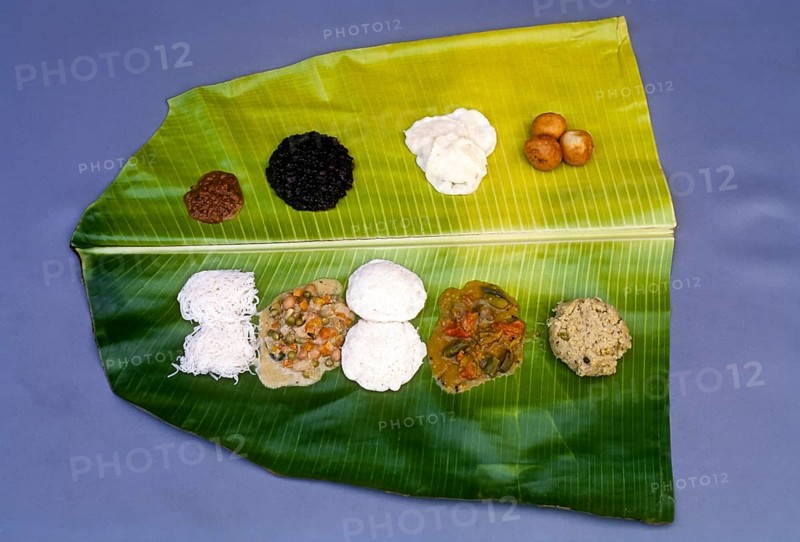 A banana leaf