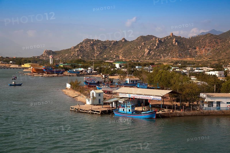 Fishing boats in the harbour of Phan Rang