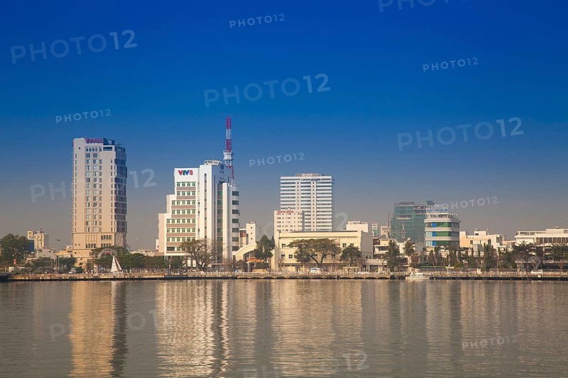 View over Han River to Da Nang City Center