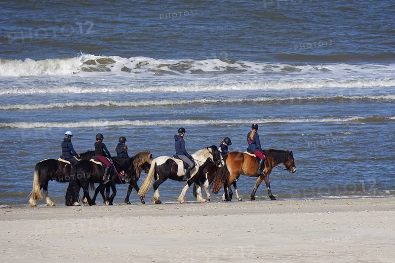 Riders on the beach of Langeoog