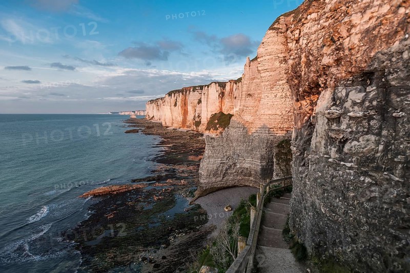Coast with chalk cliffs