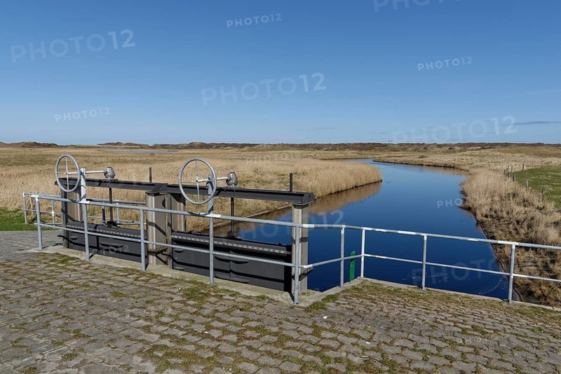 Lock gate on canal