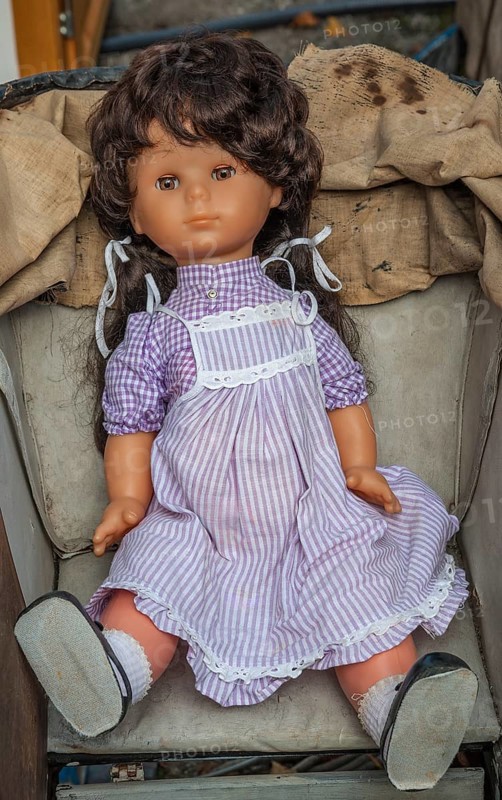 Doll in pram