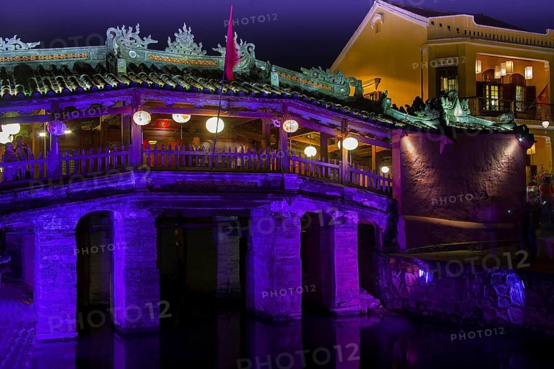 Japanese Bridge by night
