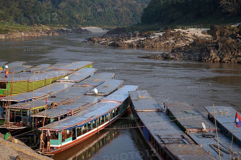 Longboats on the Mekong