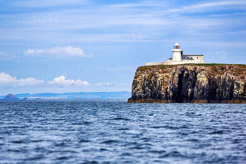 White Inner Farne Lighthouse