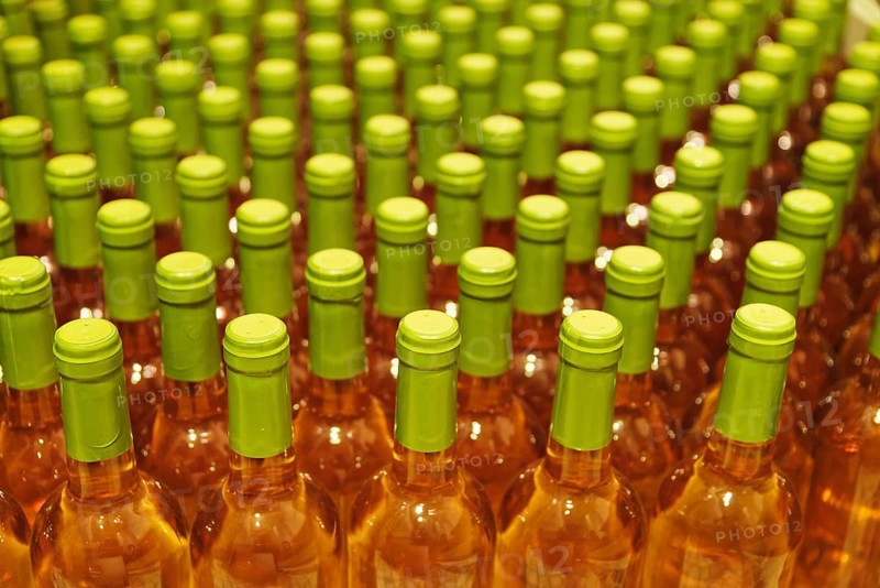Fresh bottled white wine