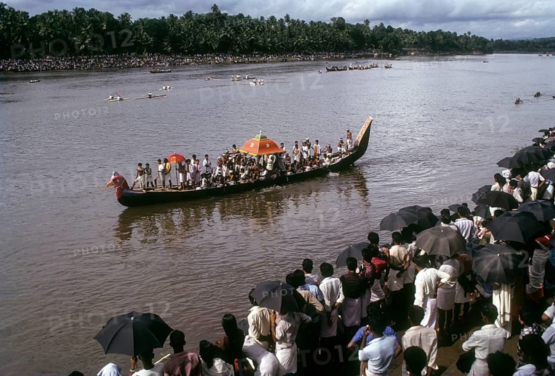 Procession prior to Aranmula Vallamkali festival Snake Boat Race