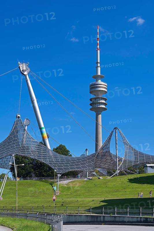 Olympic tent roof and television tower