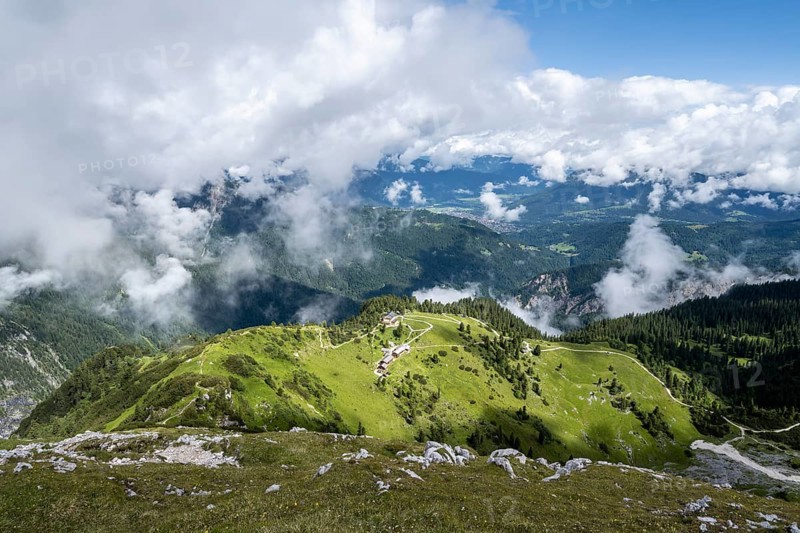 View of Koenigshaus am Schachen and Schachenhaus