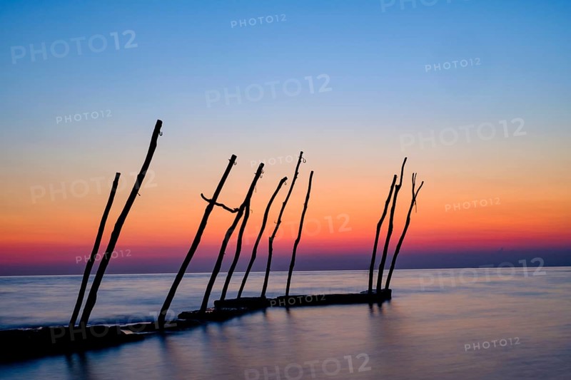 Wooden rack for hanging boats