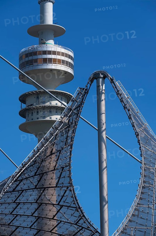 Olympic tent roof and television tower