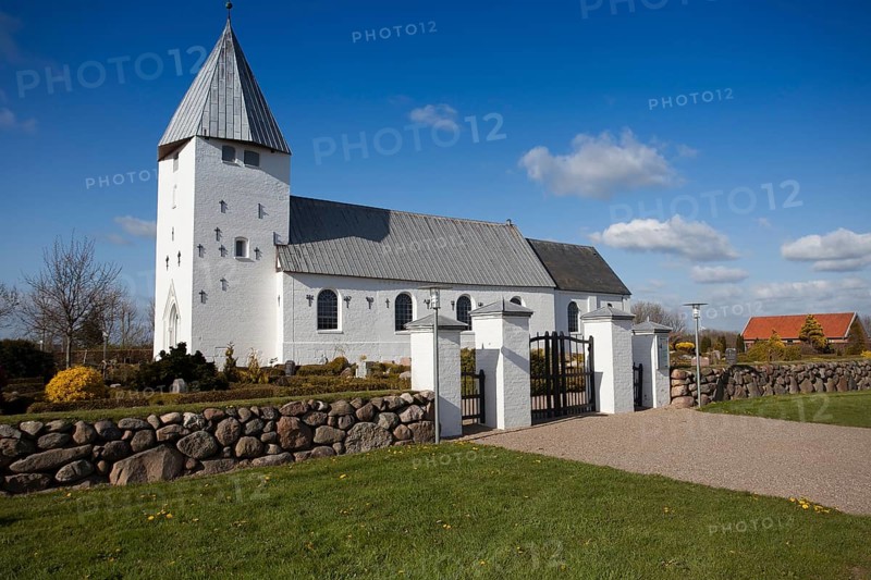 Danish church at the cemetery of Rejsby