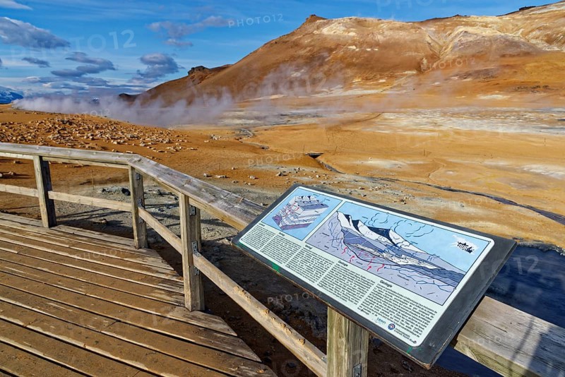 Viewing platform with information board
