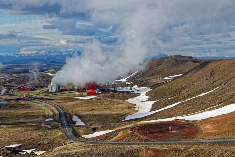 Geothermatic stream power plant Kroefluvirkjun