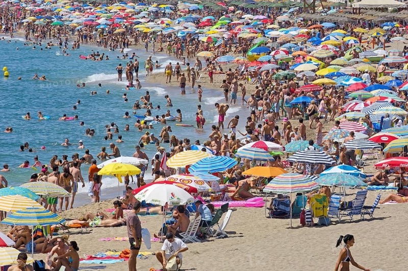 Beach in high season