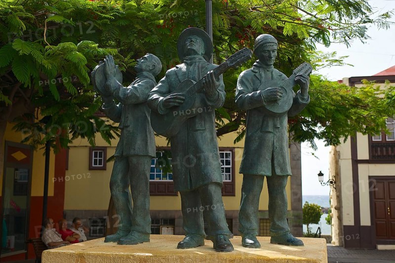 Statues of musicians in the centre of Santa Cruz de La Palma