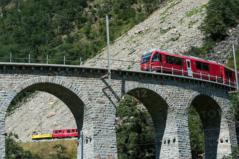 Circular viaduct in Brusio