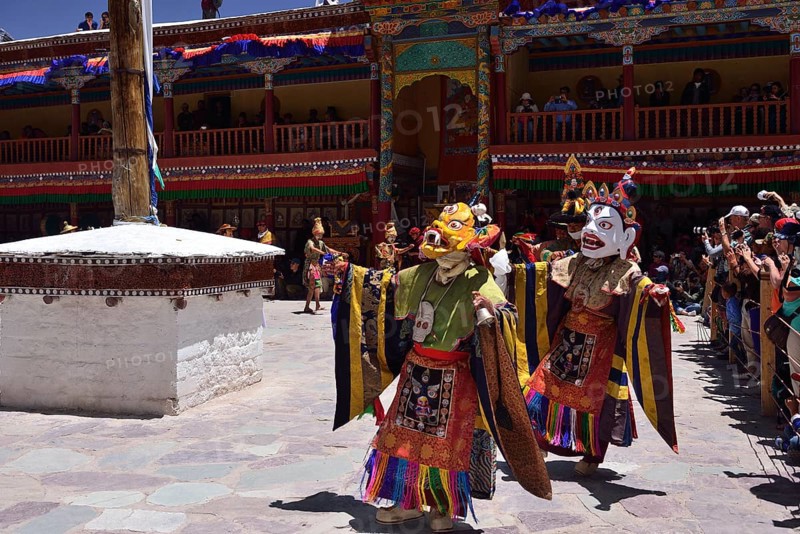 Mask dancers