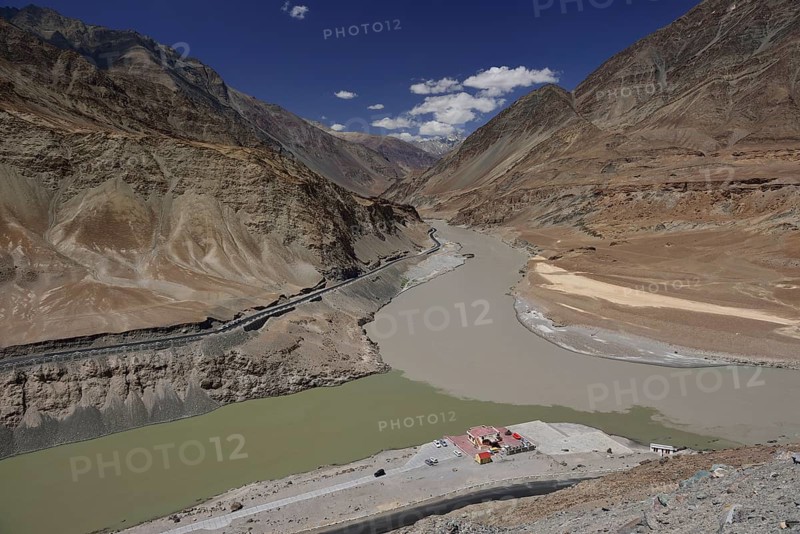 Confluence of Indus and Zanskar