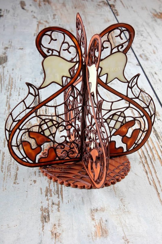 Sprayed chocolate
