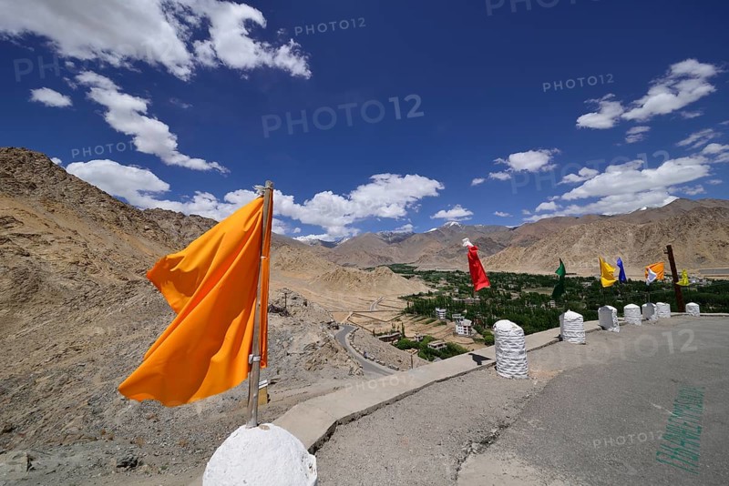 At the Shanti Stupa