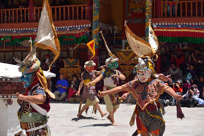 Mask dancers